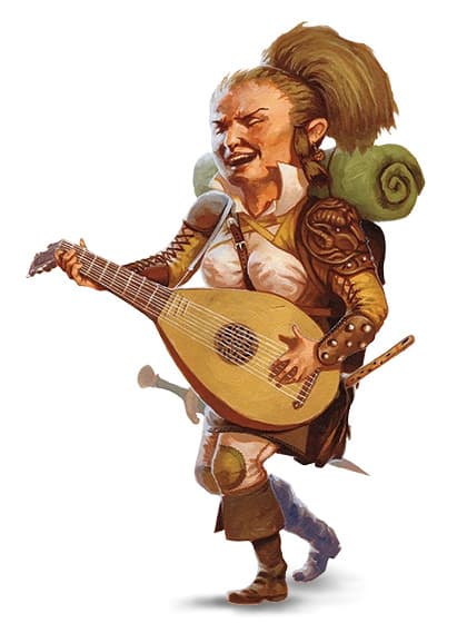 Halfling playing lute