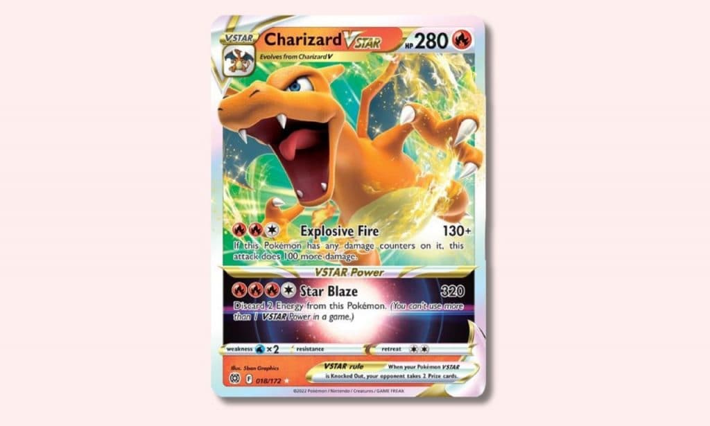 Charizard VSTAR Pokemon card.