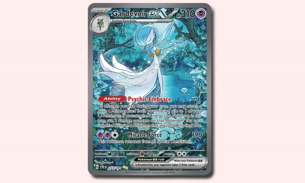 Gardevoir Pokemon card.