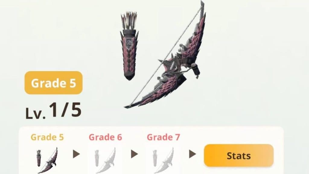 Monster Hunter Now Pink Rathian Bow 