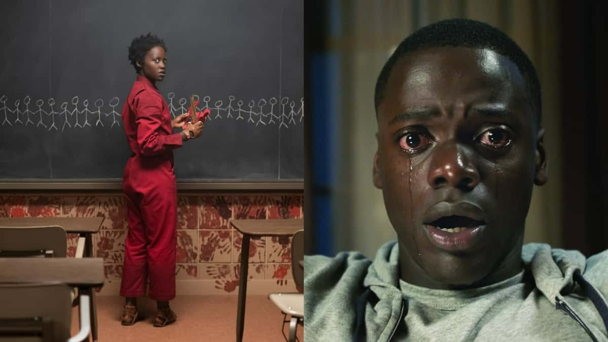 stills from Us and Get Out