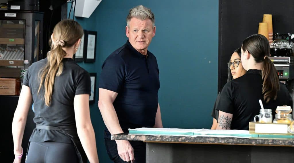 Gordon Ramsay on Kitchen Nightmares.