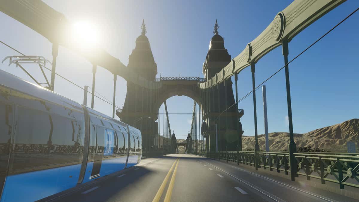 A bridge in Cities Skylines 2