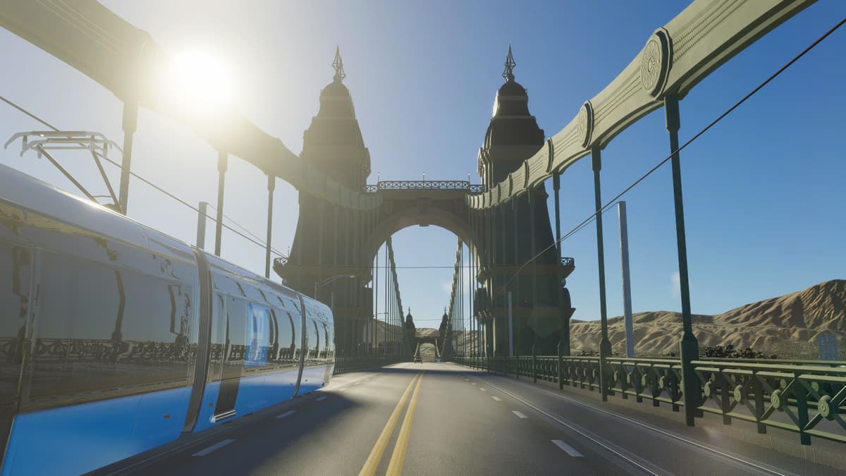 A bridge in Cities Skylines 2