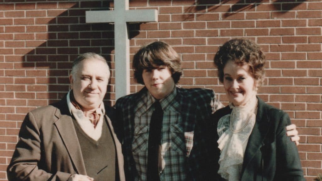 Ed Warren, David Glatzel, and Lorraine Warren