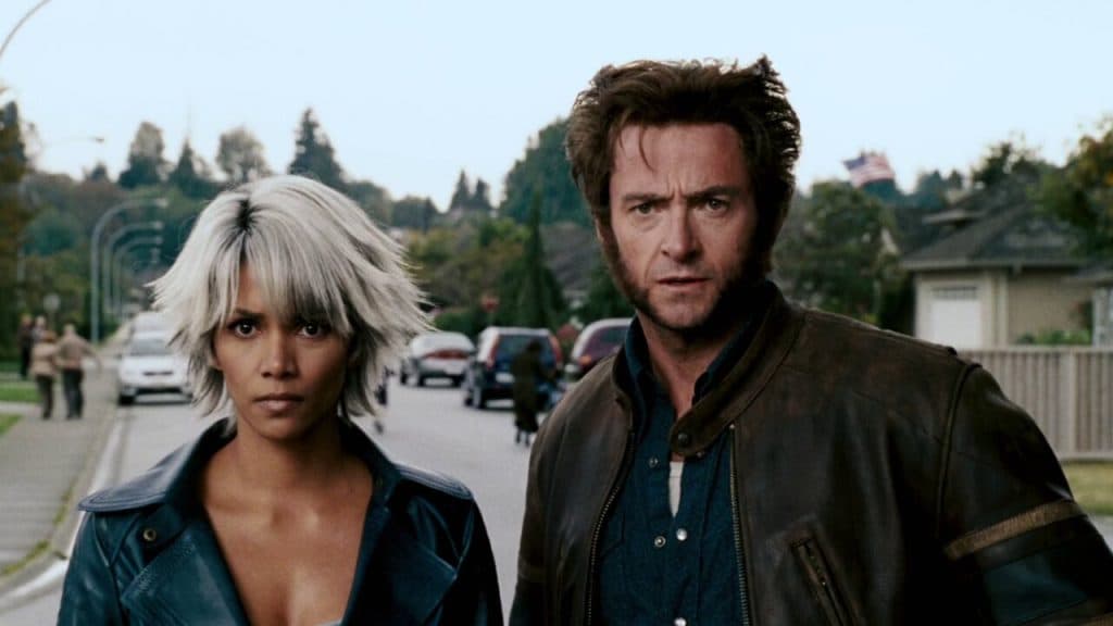 Halle Berry and Hugh Jackman in X-Men