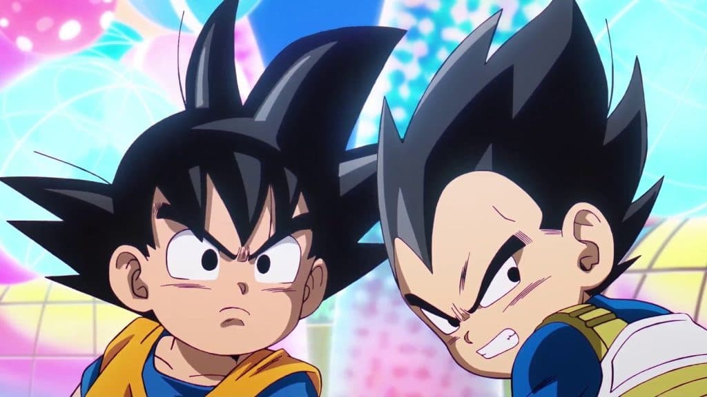 kid goku and vegeta in dragon ball daima