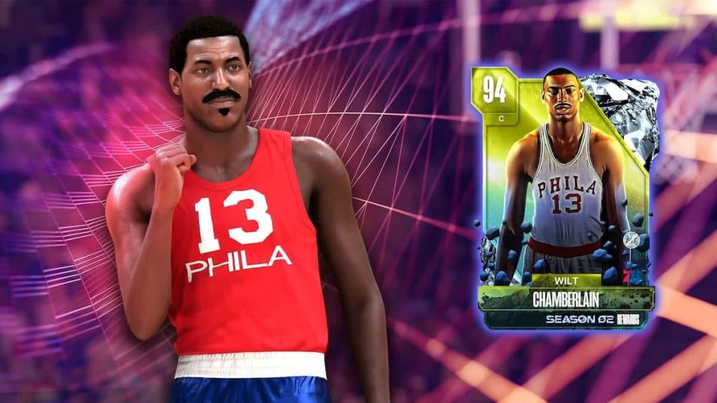 94 OVR Wilt Chamberlain in NBA 2K24