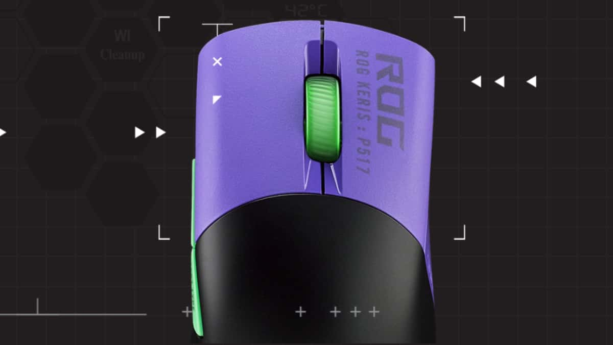 ROG Keris Gaming mouse with EVA background