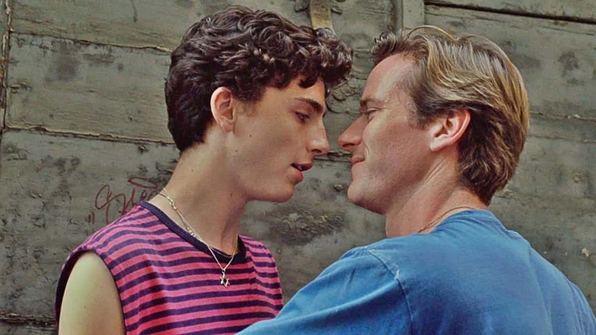 Timothee Chalamet and Armie Hammer in Call Me By Your Name