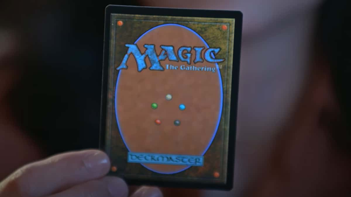 A shot of a Magic: The Gathering cardback