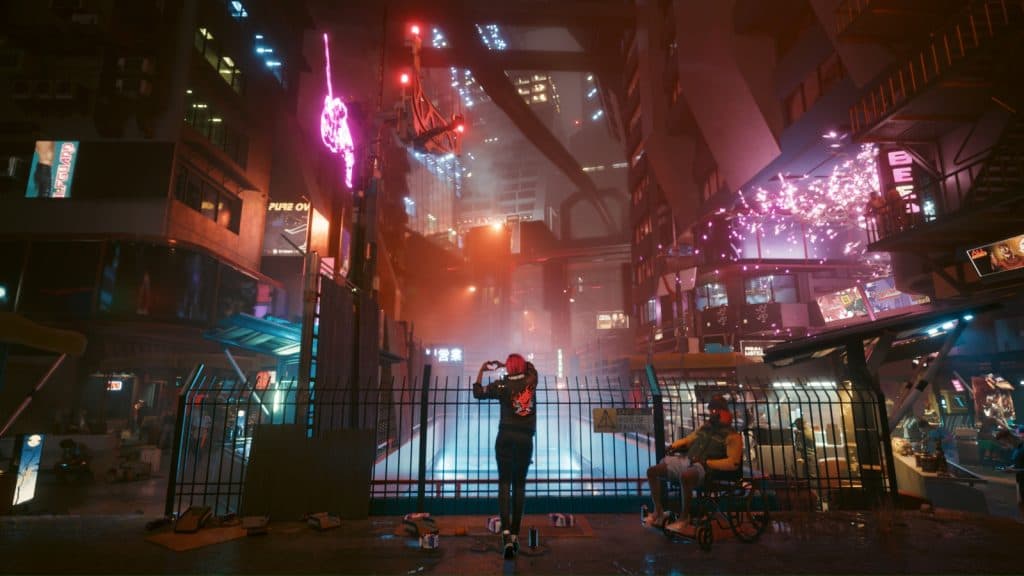 A screenshot from the game Cyberpunk 2077