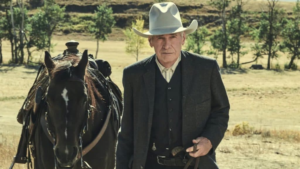 Harrison Ford in Yellowstone 1923 as Jacob Dutton