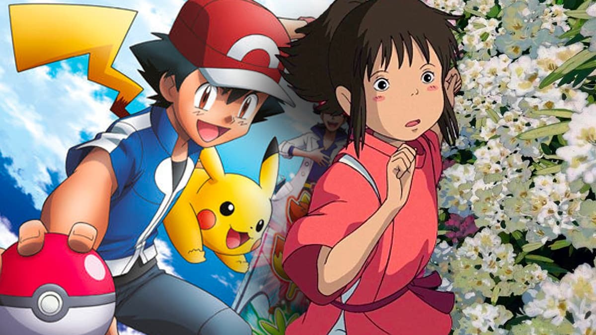 Stills from Pokemon and Spirited Away