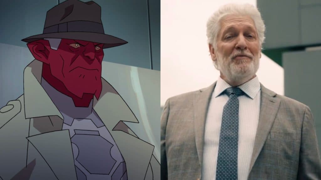 Damien Darkblood in Invincible and Clancy Brown in Gen V