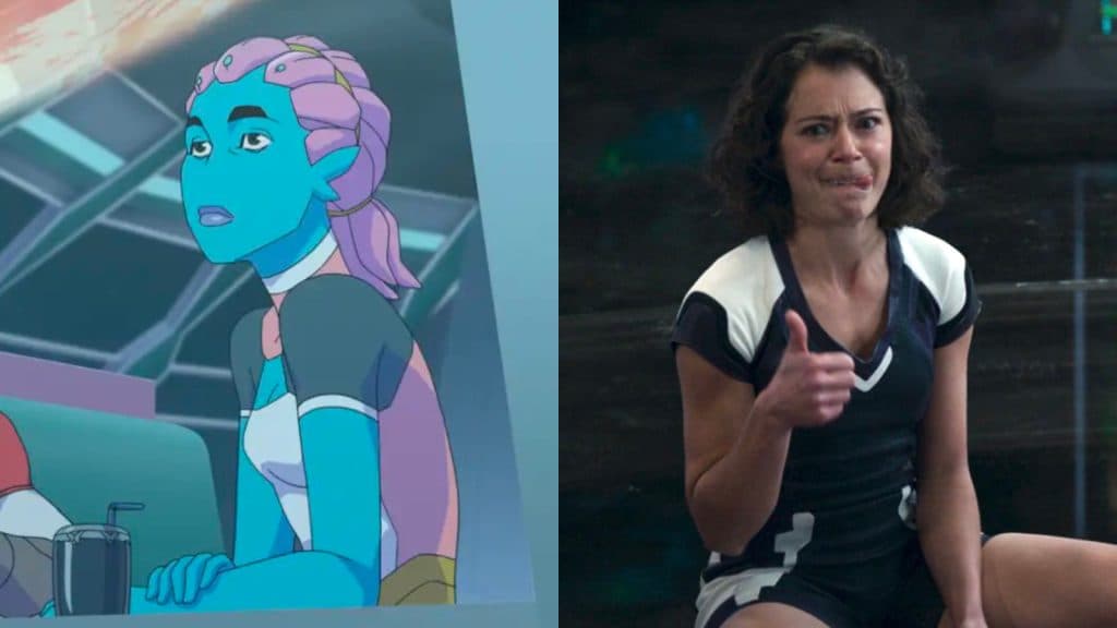 General Telia in Invincible Season 2 and Tatiana Maslany in She-Hulk