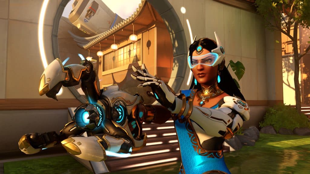 Symmetra in Overwatch 2's Lijang Tower