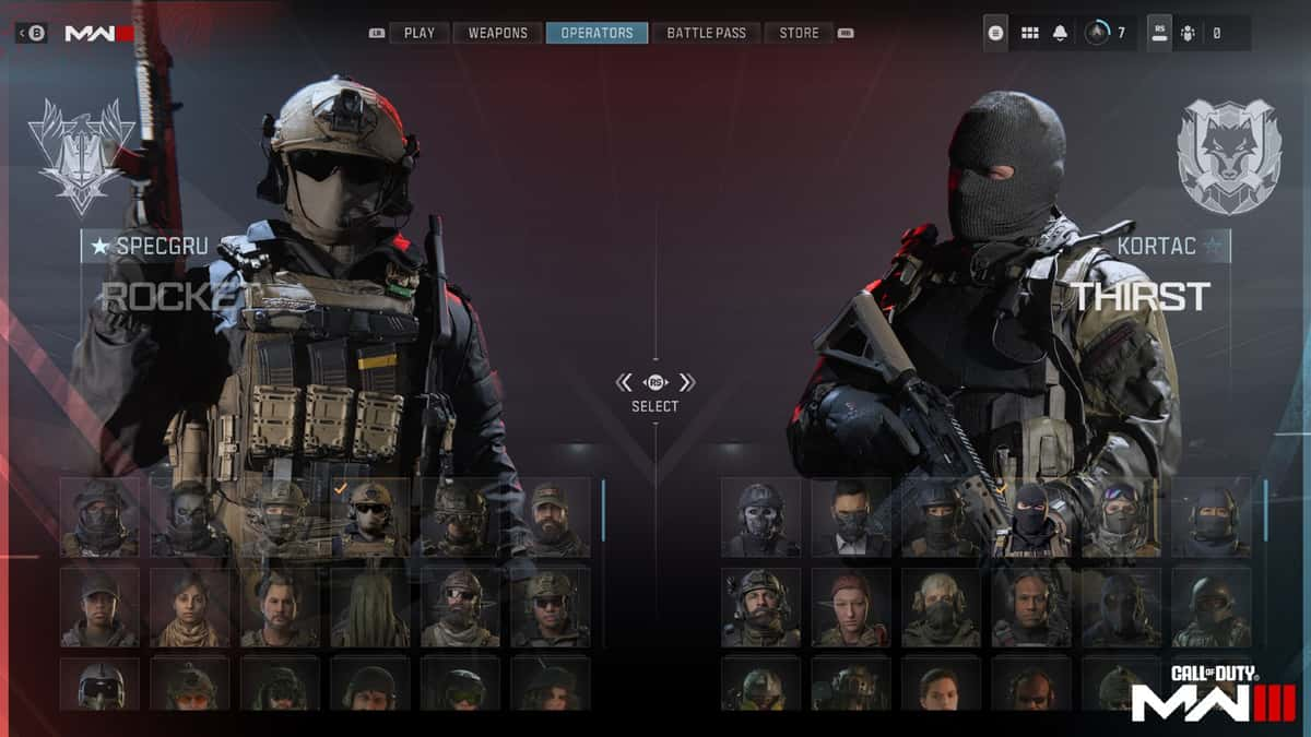 two operators in Modern Warfare 3