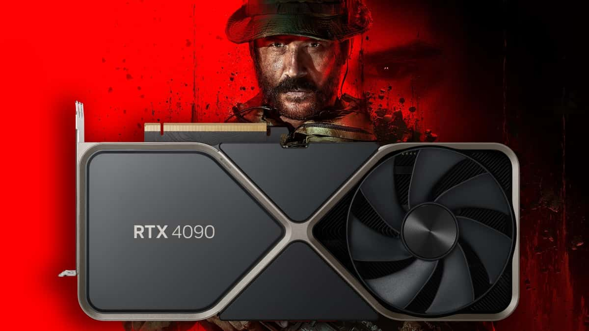 Modern Warfare key art with RTX 4090