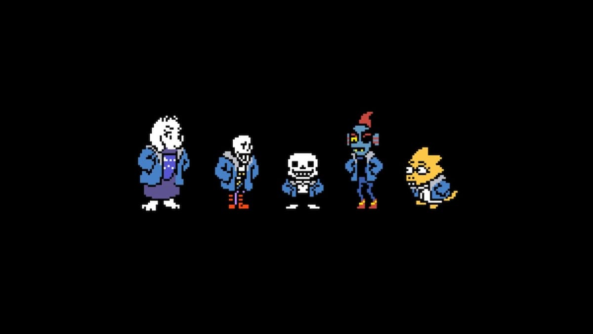 Undertale cast dressed like Sans as part of Deltarune Halloween update