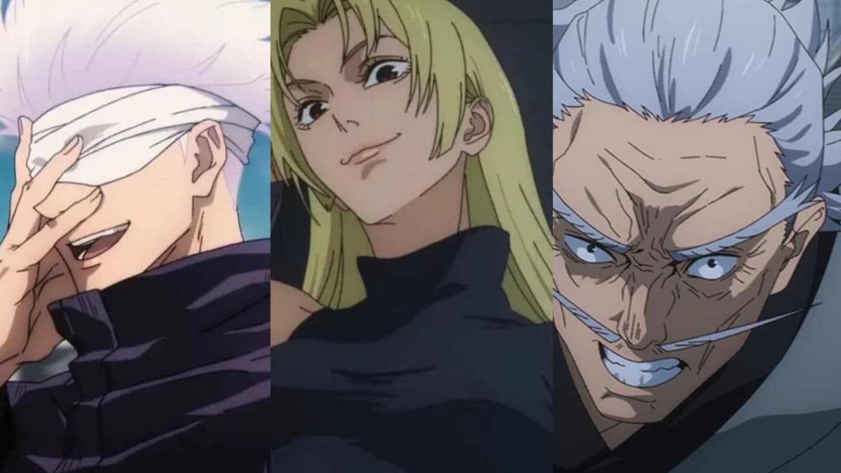 Gojo, Yuki and Naobito from Jujutsu Kaisen