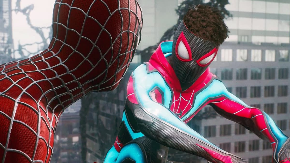 Miles Morales in his new Evolved suit