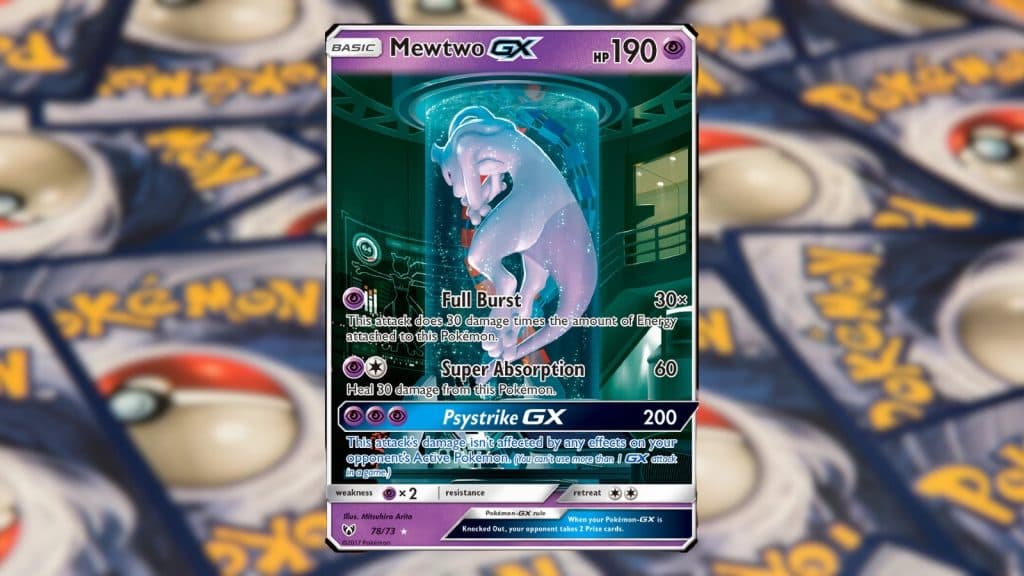 Pokemon TCG Shining Legends Mewtwo GX Secret Rare