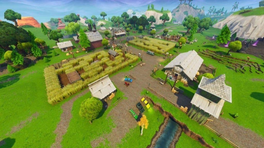 Fortnite OG map landing spots ff