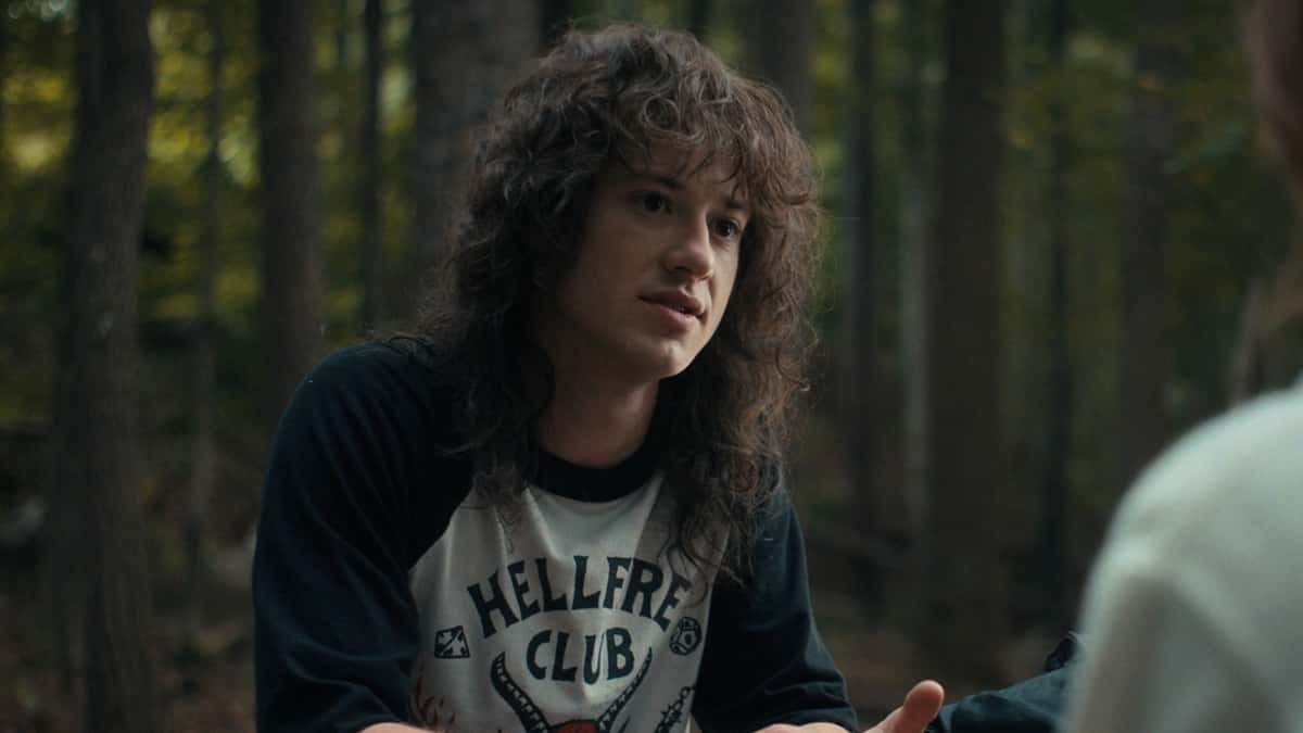 Eddie Munson in Stranger Things Season 4 played by Joseph Quinn.