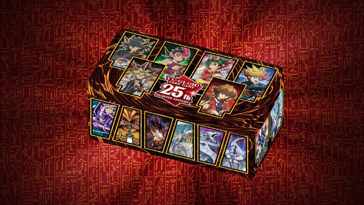 Yu-gi-oh Tin on red background