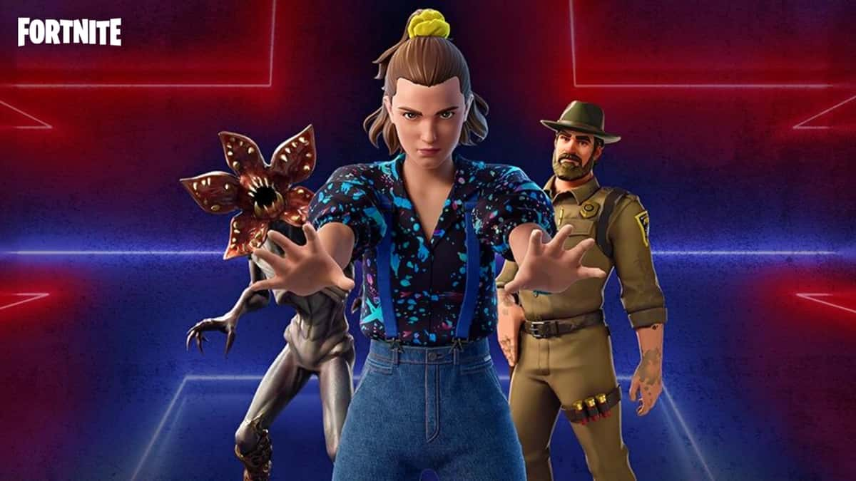 Fortnite Stranger Things skins for Eleven, Demogorgon and Hopper