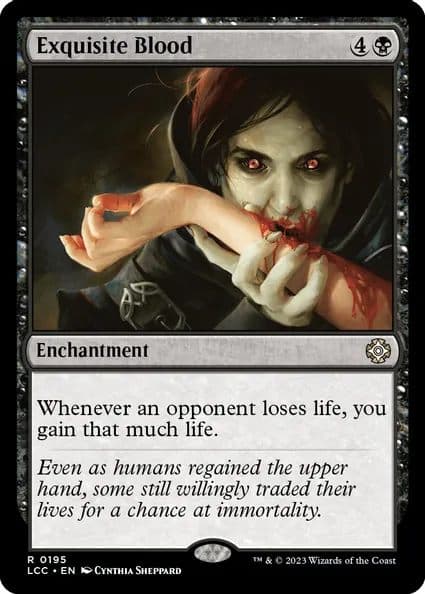 MTG Exquisite Blood card