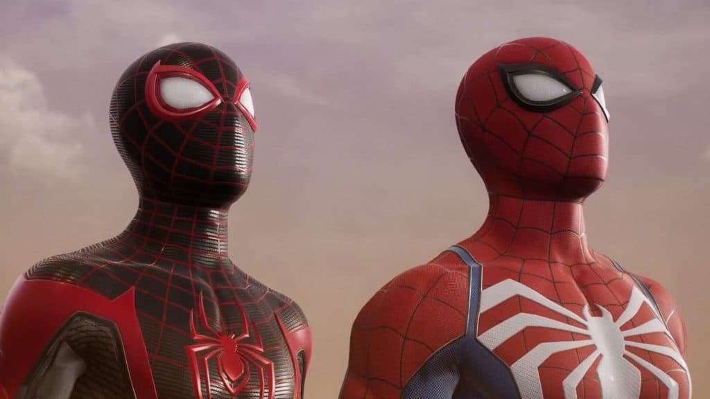 Peter Parker and Miles Morales in Marvel's Spider-Man 2