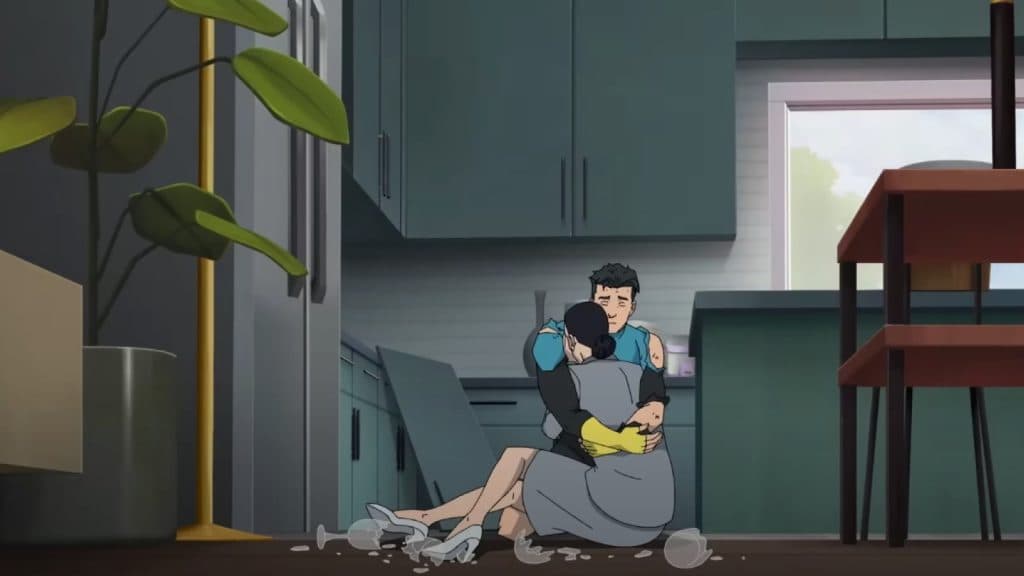 Mark and Debbie in Invincible Season 2 Episode 2