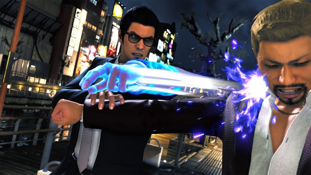 An image of Kiryu in combat in Like A Dragon Gaiden.