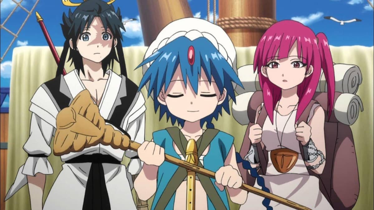 Morgiana, Aladdin, and Hakuryuu