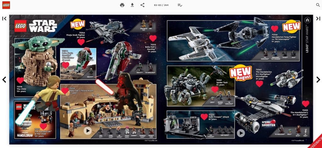 LEGO Holiday sweepstakes 2023 catalogue