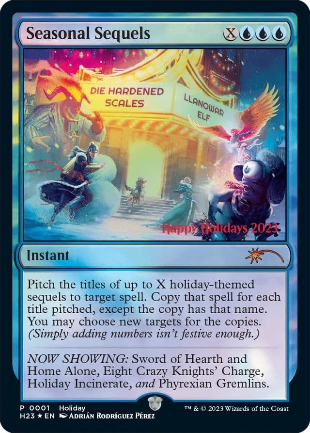 MTG Holiday card seasonal sequels