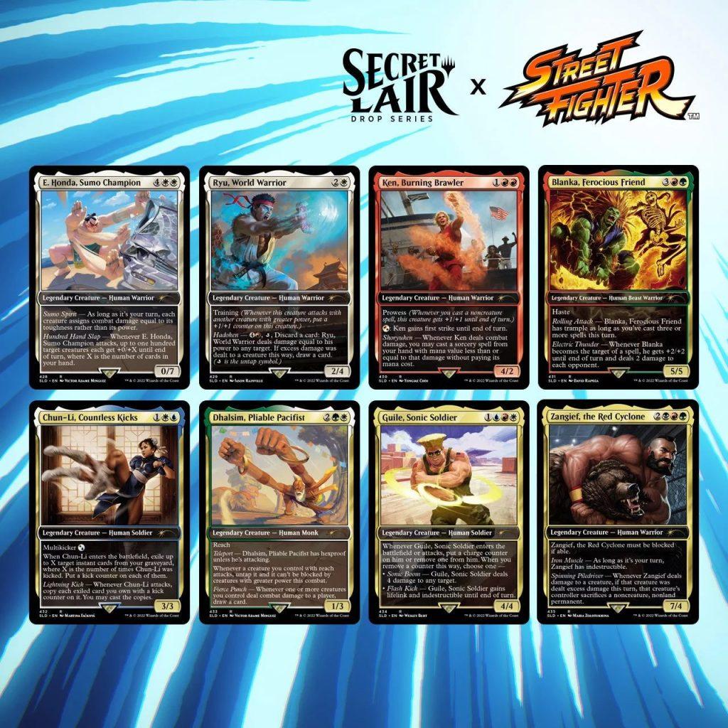 MTG All Street Fighter cards