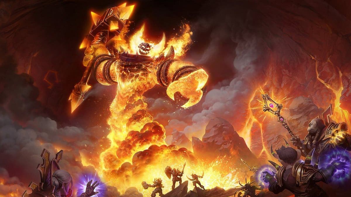 Ragnaros raises his mace in Season of Discovery