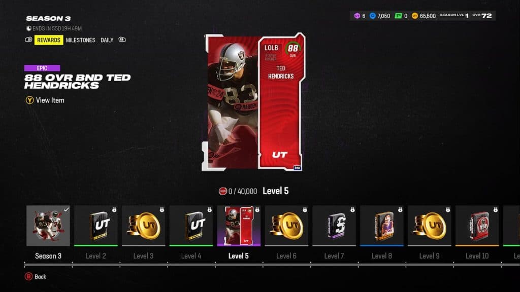 Madden 24 MUT Season 3 reward path