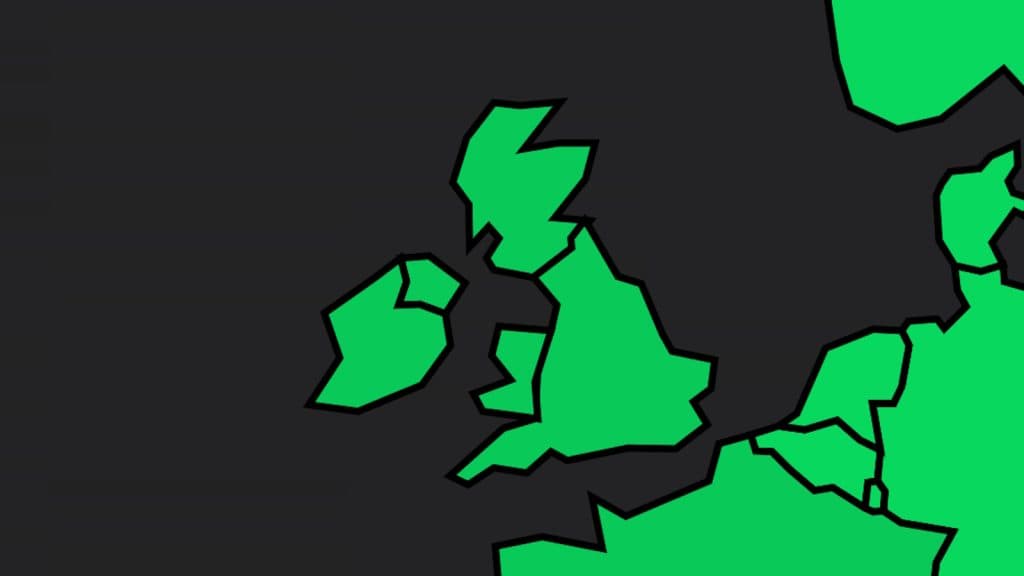 UK & Ireland scouting region in Football Manager 2024 (FM24).