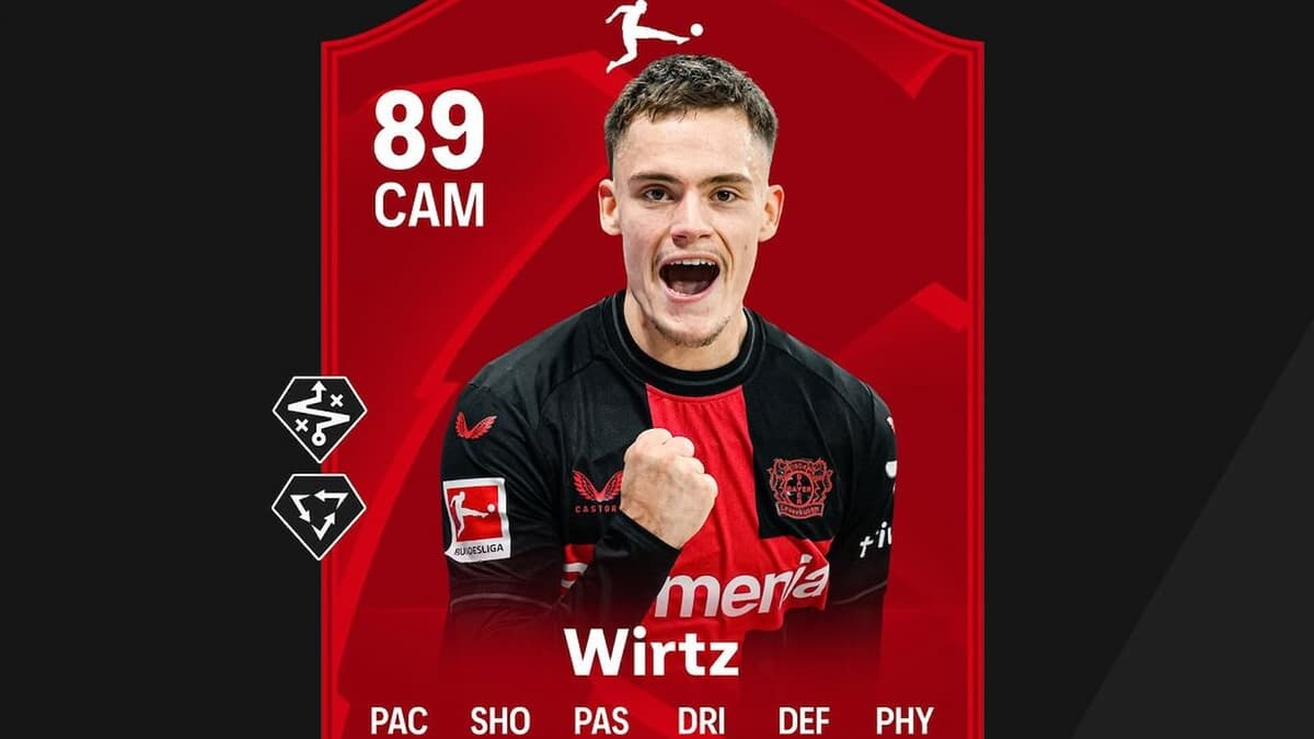 89 OVR Florian Wirtz EA FC 24