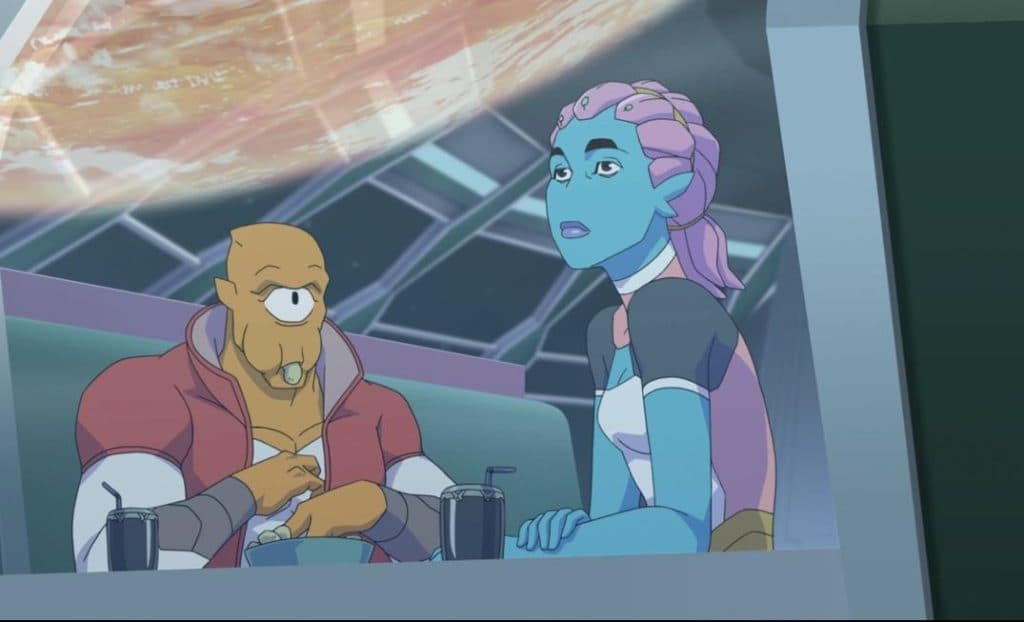 Allen and General Telia in Invincible Season 2 Episode 3