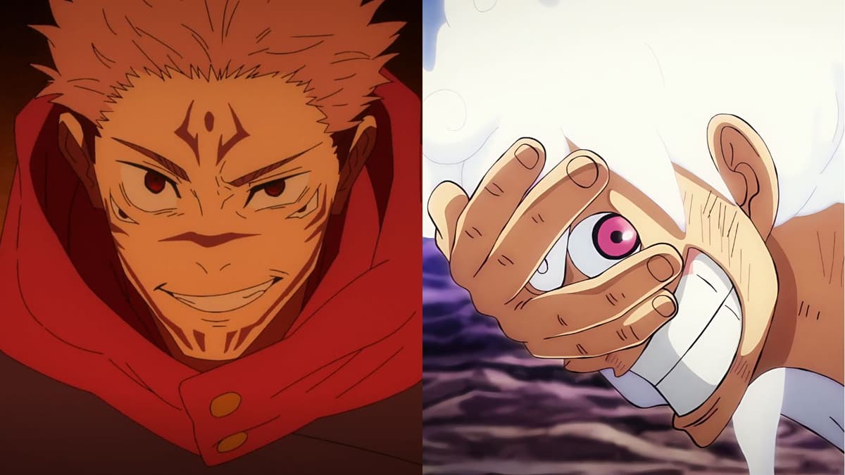 Stills from Jujutsu Kaisen and One Piece