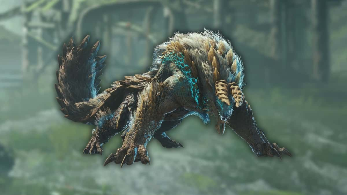 Zinogre near a ruins