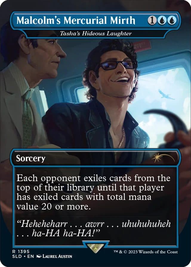 MTG Jurassic World Ian Malcolm Laugh