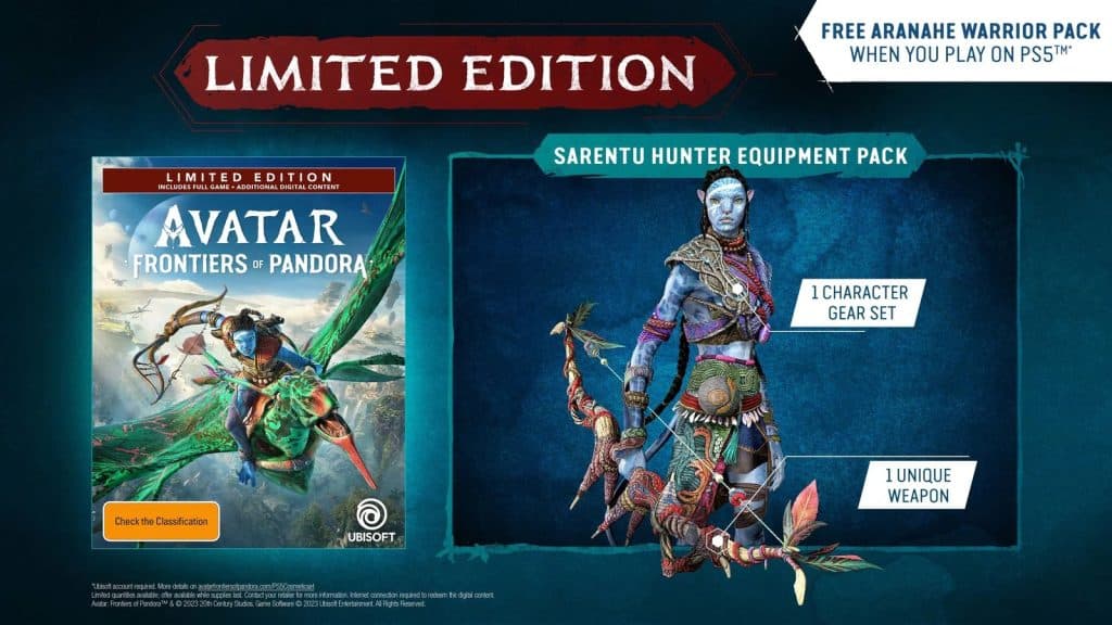 avatar frontiers of pandora limited edition