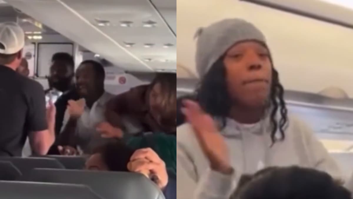 woman's viral flight meltdown