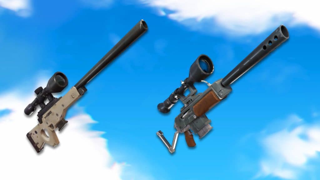 Fortnite OG Snipe Rifles in Chapter 1 Season 1.